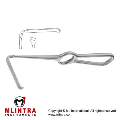 Kirsch Retractor Right Stainless Steel, 21 cm - 8 1/4" Blade Size 60 x 11 mm